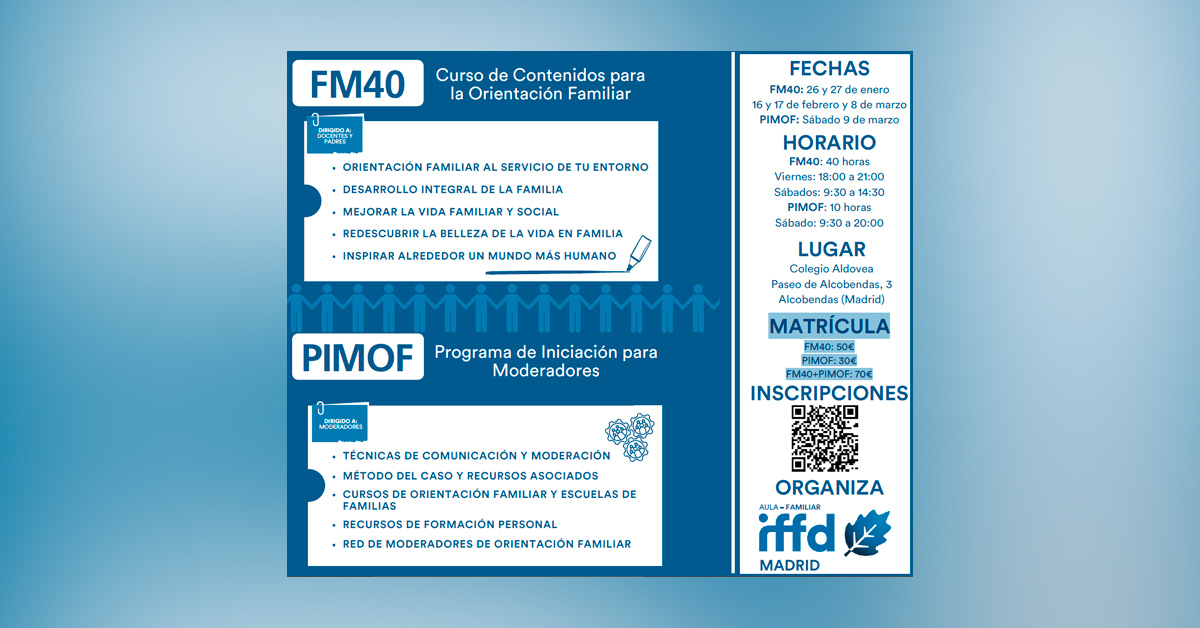Nuevas ediciones de los cursos FM40 y PIMOF para moderadores